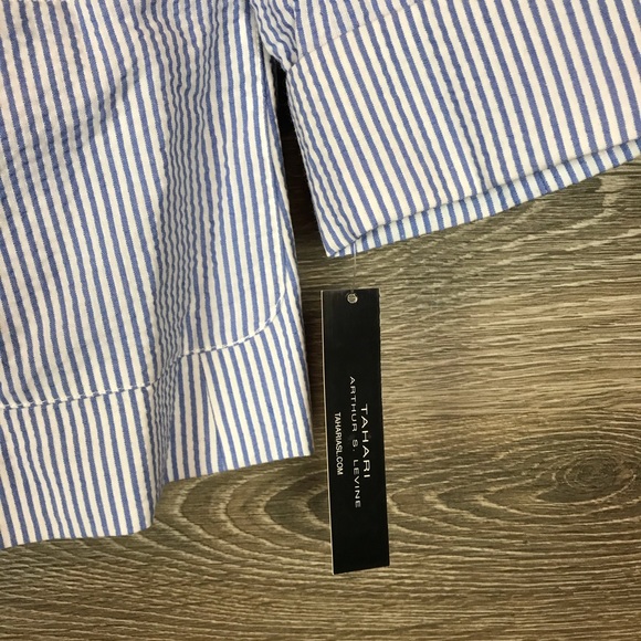 Tahari ASL Seersucker Jacket in blue & white NWT - Picture 10 of 16